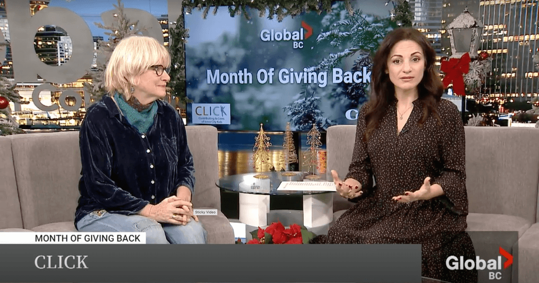 Watch CLICK Co-founder Catherine Atyeo explain the importance of CLICK in this Global TV interview from December 2023